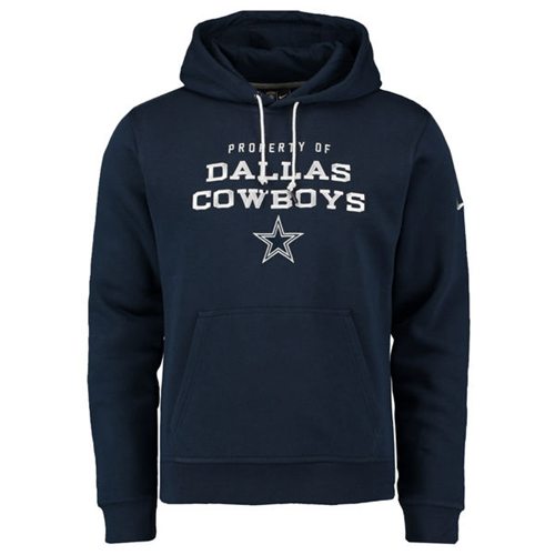 Dallas Cowboys Nike Stadium Classic Club Fleece Pullover Hoodie Navy ...