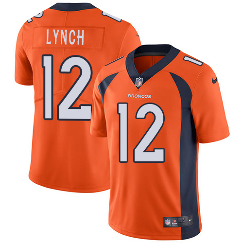 Nike Broncos #12 Paxton Lynch Orange Team Color Men's Stitched NFL ...