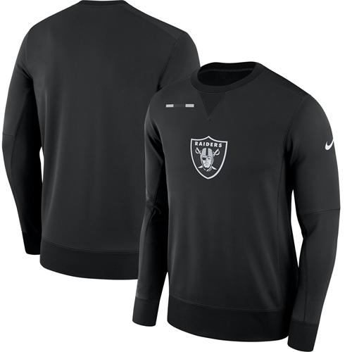 Men's Oakland Raiders Nike Black Sideline Team Logo Performance ...